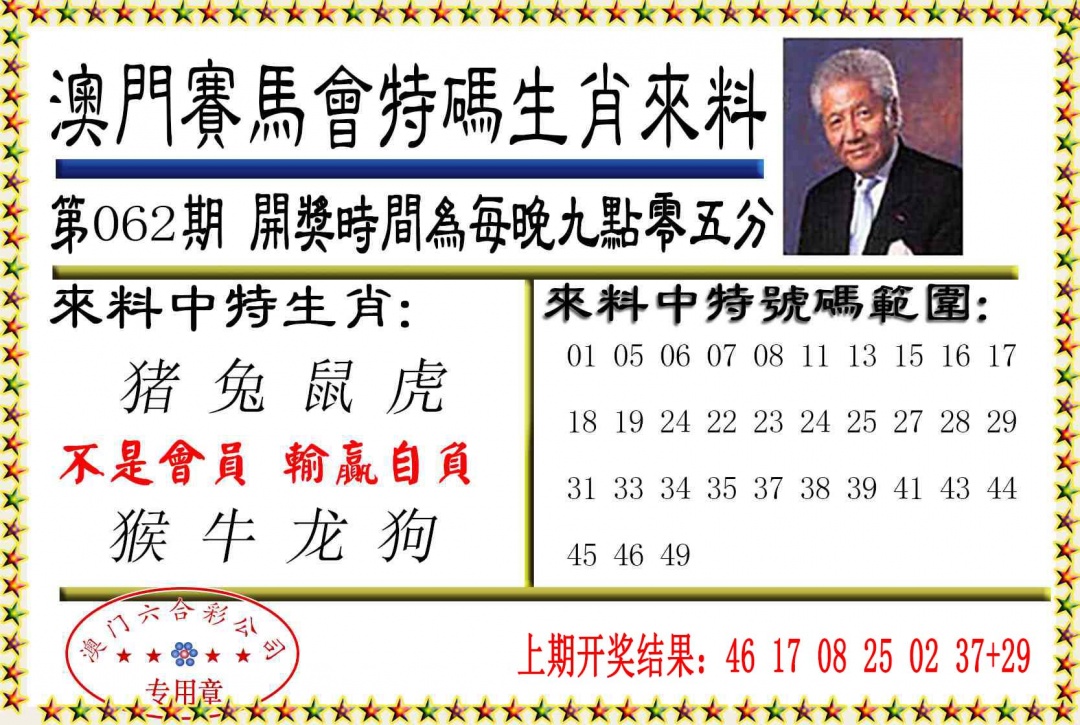 062期特码生肖来料[图]