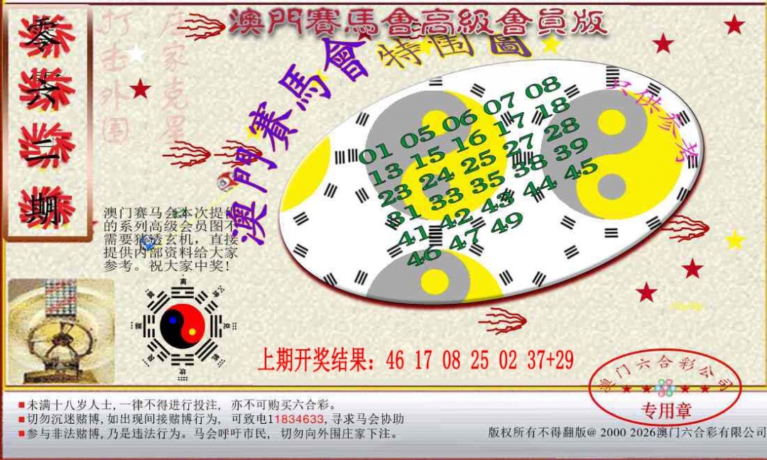 062期赛马会高级特围图[图]