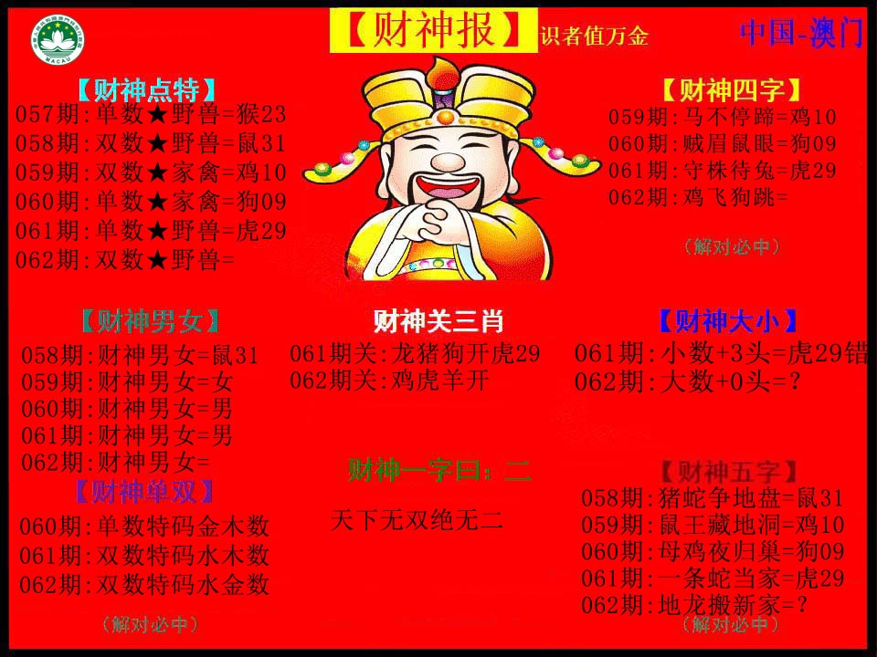 062期红财神[图]