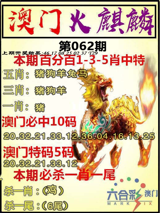 062期火麒麟[图]