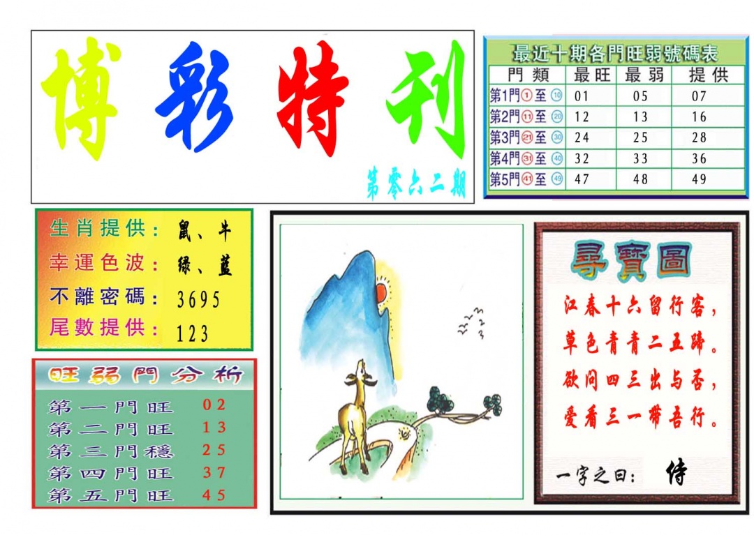 062期博彩特刊[图]