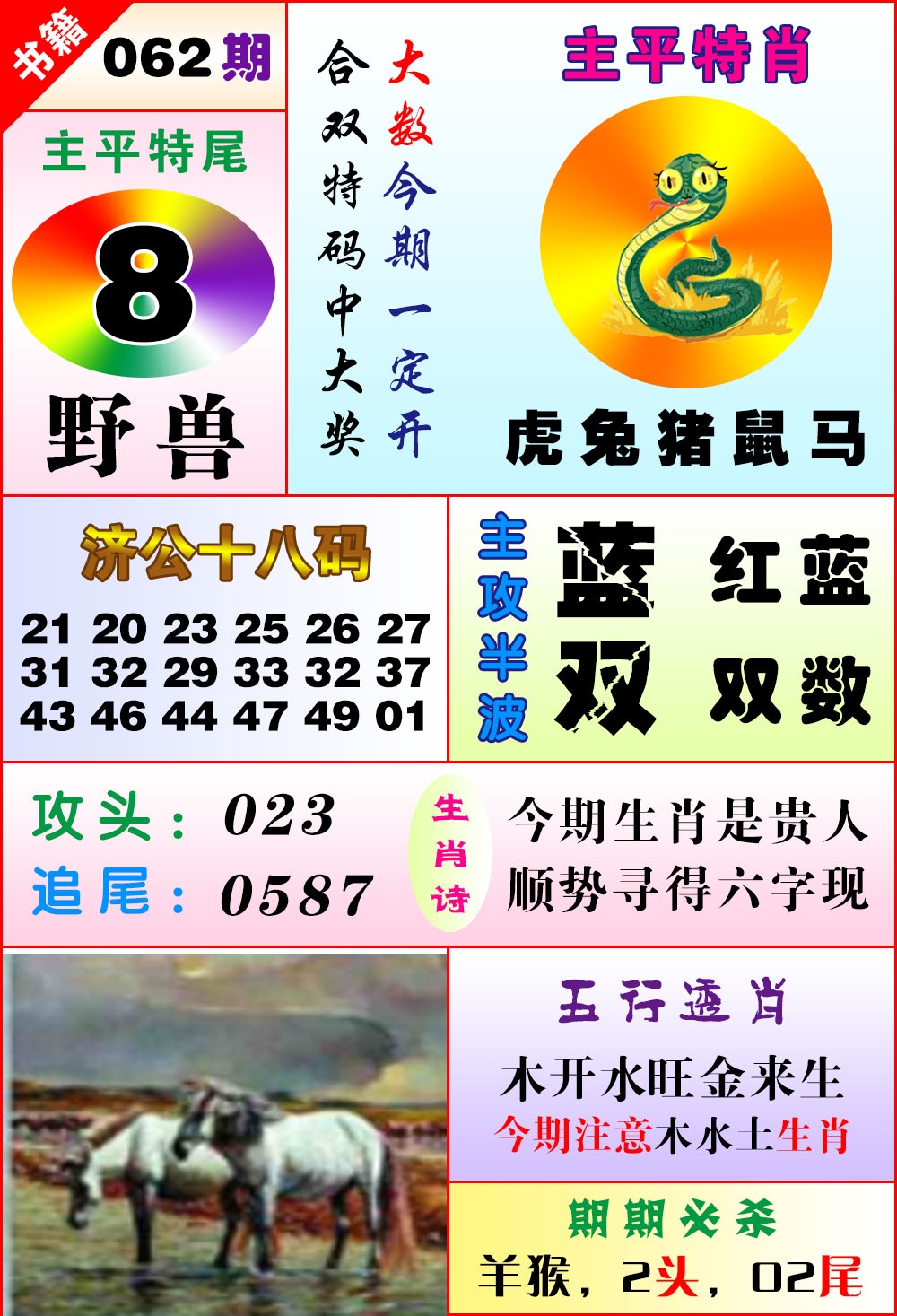 062期澳门狗头铡[图]