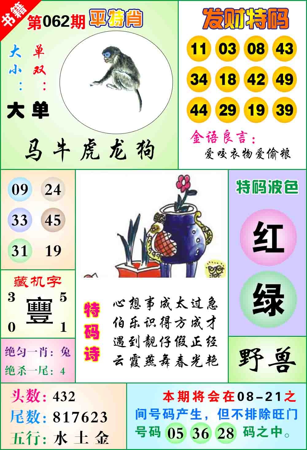 062期澳门天王宝典[图]