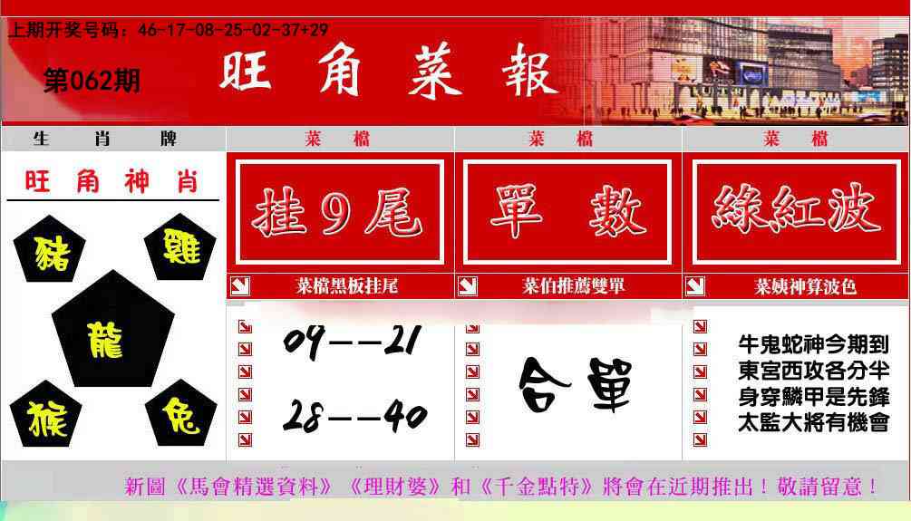 062期旺角菜报[图]