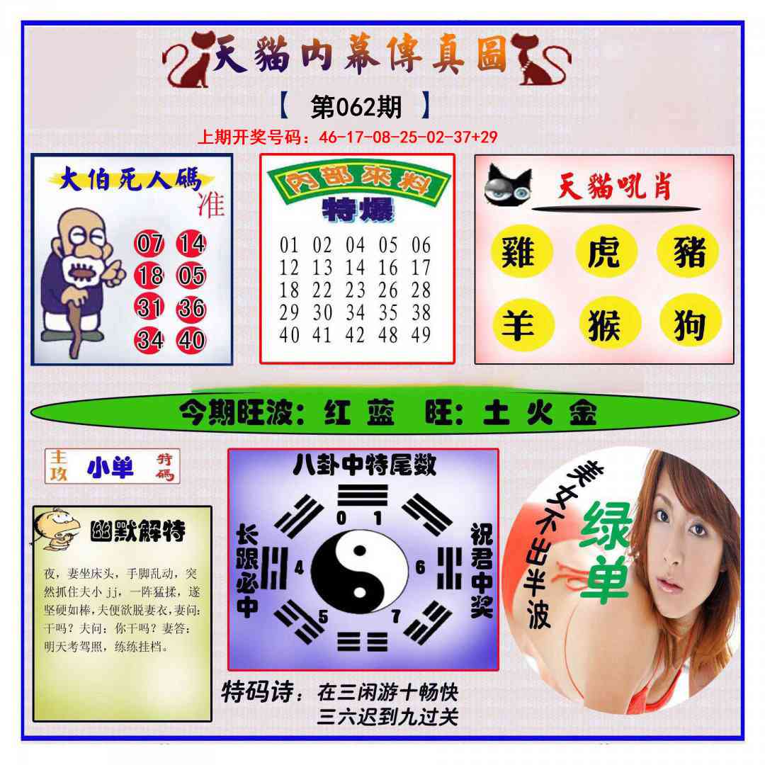 062期内幕传真图[图]