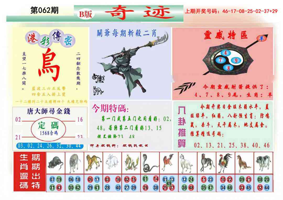 062期九龍奇迹B(推荐)[图]