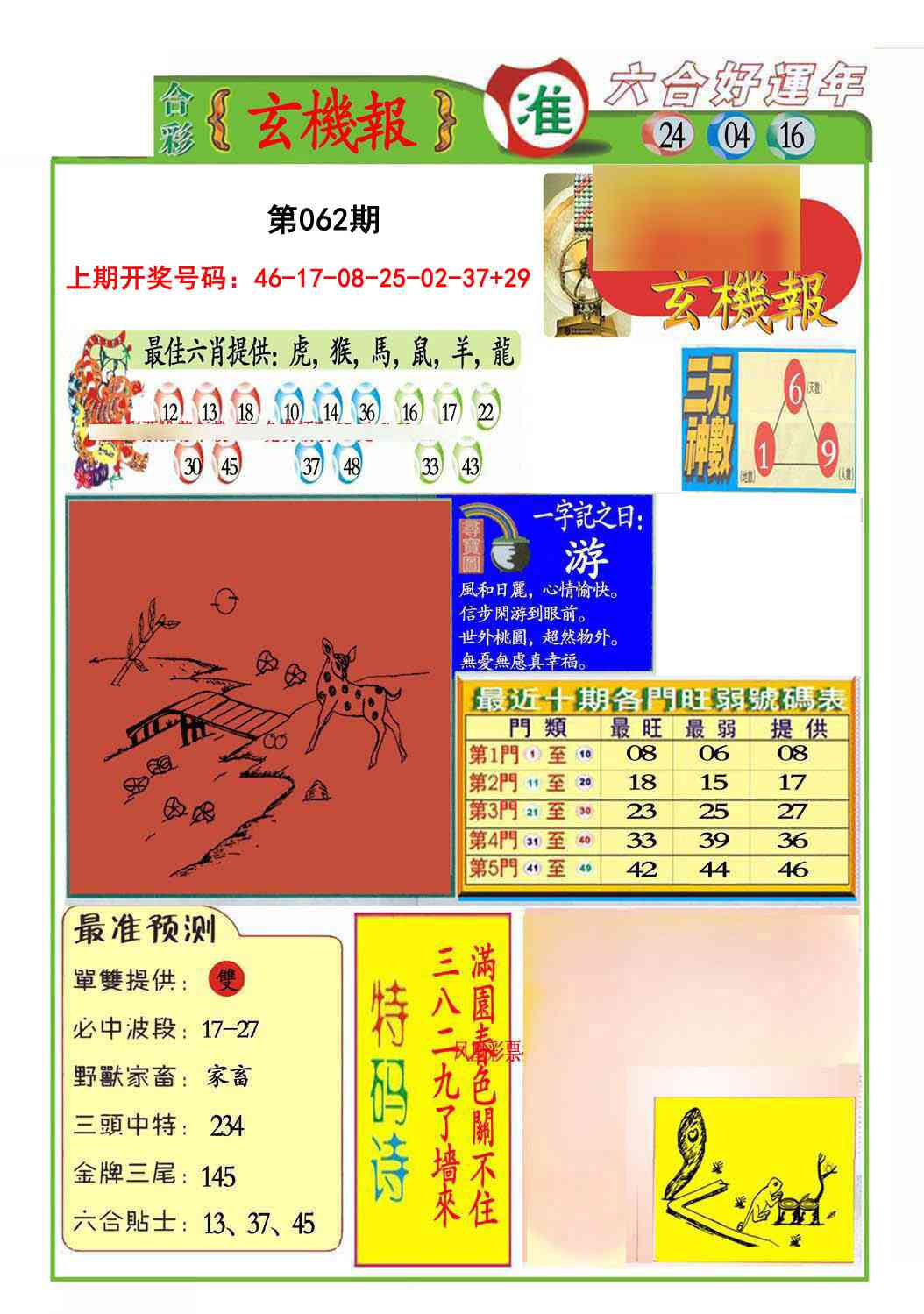 062期九龍玄机报(推荐)[图]