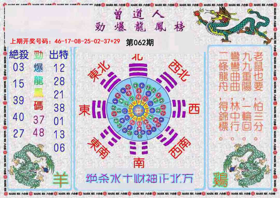062期曾道人劲爆龙凤榜[图]