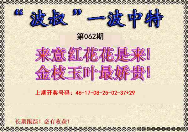 062期波叔一波中特[图]