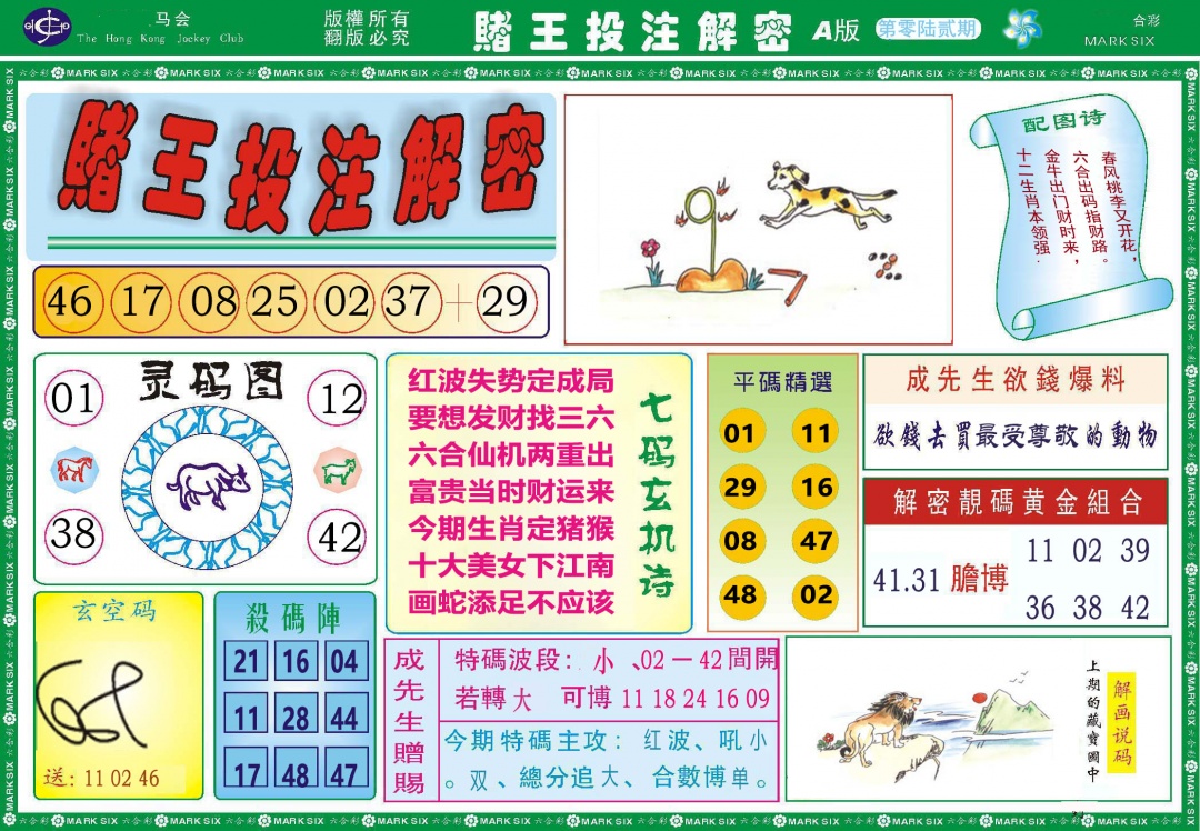062期赌王投注解密[图]