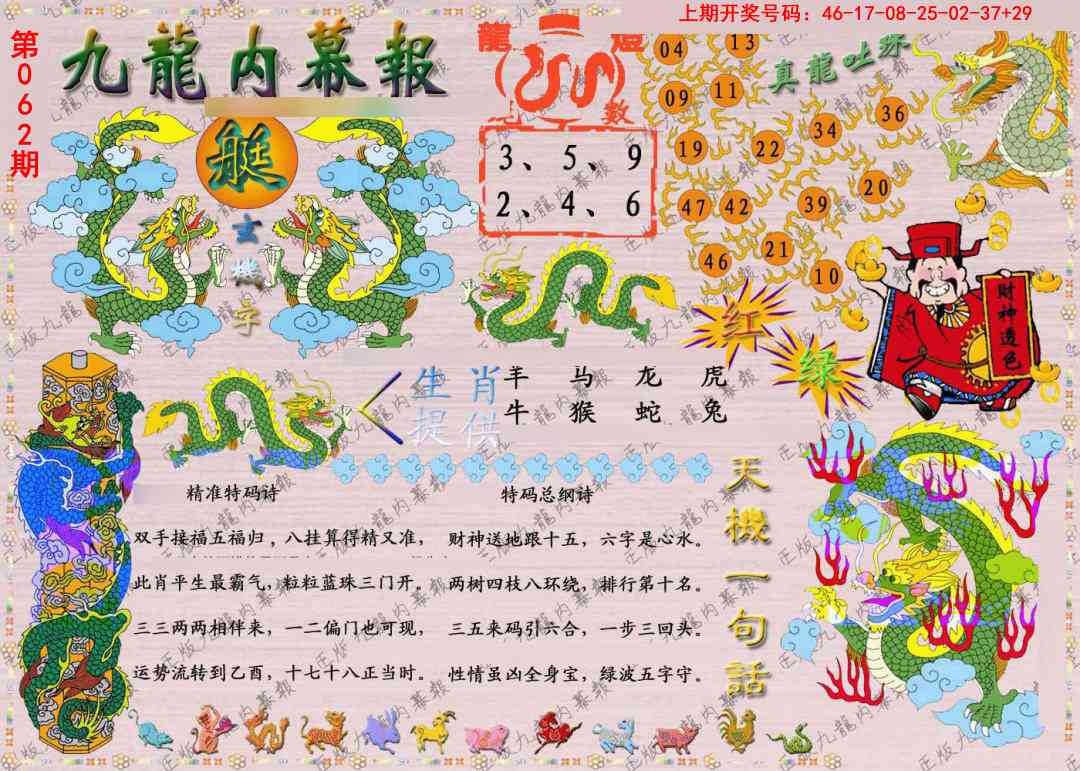 062期正版九龙内幕报[图]