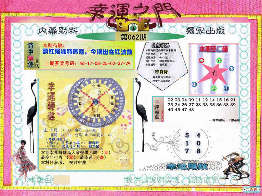 062期幸运之门[图]